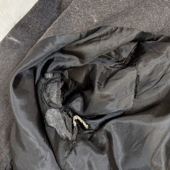 J. Percy Double Breasted Peacoat Gray Size 10 - Picture 6 of 16